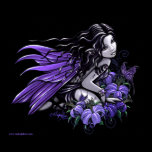 "Little Blue" Violet Butterfly Flower Fairy Poster