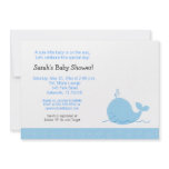 Little Blue Whale Baby Shower Invitation