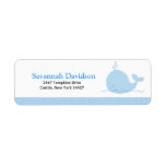 Little Blue Whale Custom Address Labels (30)