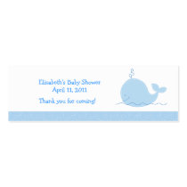 Little Blue Whale Shower / Birthday Favor Tag Business Cards