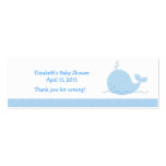 Little Blue Whale Shower / Birthday Favor Tag Business Cards