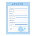 Little Blue Whale Wishes For Baby Card