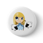 Little Bo Peep and her Sheep buttons