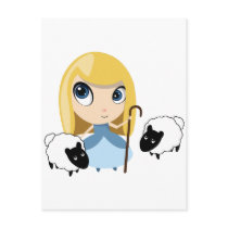 Little Bo Peep and her Sheep postcards
