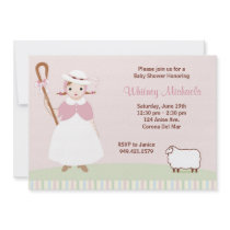 Little Bo Peep Baby Shower Invitation