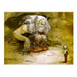 Little Boy and Troll Postcard