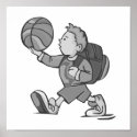 Little boy big basketball