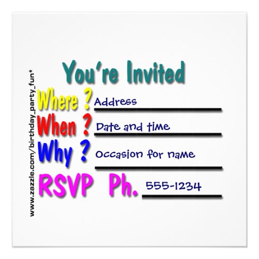 Little Boy Invitation