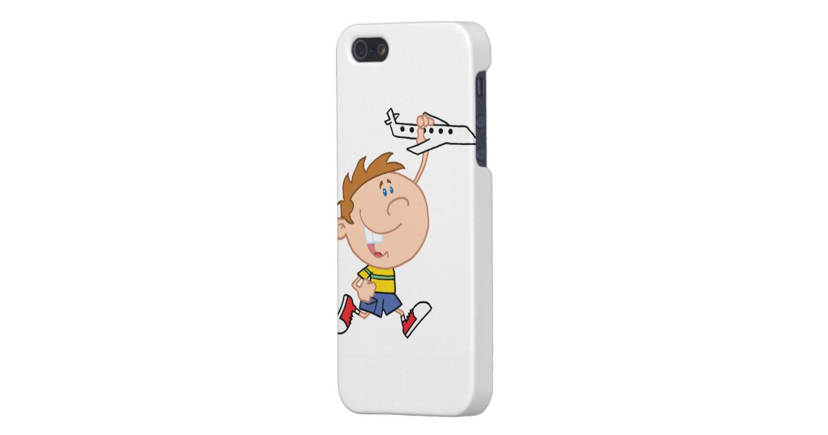 Little Boy Playing With Airplane Toy Case For iPhone SE/5 ...