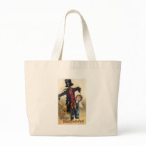 Little Boy & Scarecrow Vintage Halloween bags
