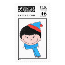"little boy scarf" stamp by starvingsteven "little boy scarf" stamp