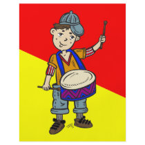 Little Boy With Drums Flyers