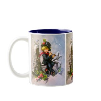 Little Boy with Flute mug