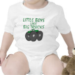 Little Boys Like Big Trucks Romper