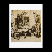 Little Boys Orchestra - Vintage Stereoview postcards