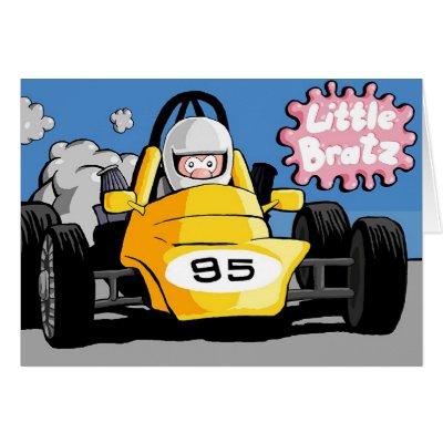 Little Brat Racer Cards by grimmy