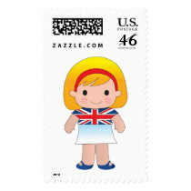 Little British Girl postage