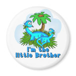 Little Brother Dinosaurs Fridge Magnet