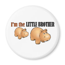 Little brother (hippo) magnets
