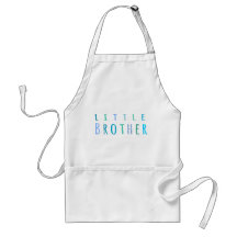 Little Brother in blue Apron