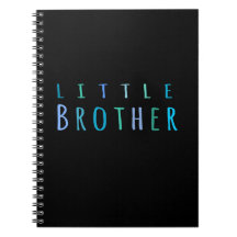 Little Brother in blue Spiral Note Book