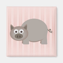 Little Brown Pig magnets