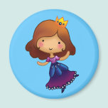 Little Brunette Princess magnets
