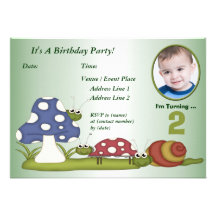 Little Bugs Custom Birthday Party Invitation