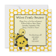 Little Bumble Bee Cutie invitation