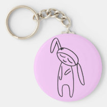 little bunny doll keychains