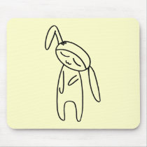 little bunny doll mousepads
