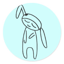 little bunny doll stickers