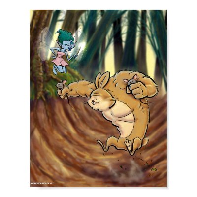 Little Bunny Fufu Poster by andrewchandler