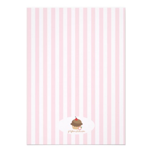 Little Bunny in Cup Girl Birthday Party Personalized Announcements