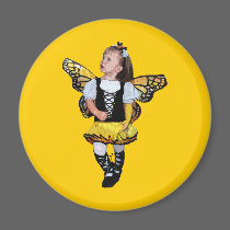 Little Butterfly Girl magnets