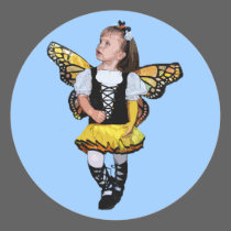 Little Butterfly Girl stickers