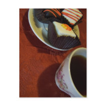 little cakes n coffee postcards