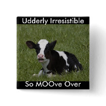 Little Calf Pinback Button