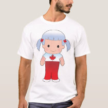 Little Canadian Girl t-shirts