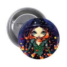 "Little Candy Witch" Button