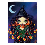 "Little Candy Witch" Greeting Card