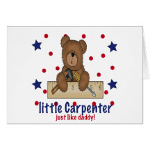 Little Carpenter Like Daddy Greeting Cards