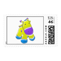 Little Cartoon Cow Postage Stamp