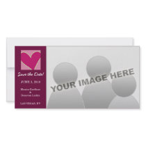 Little Cartoon Heart Pink Save the Date photo cards by bridalboutique Little Cartoon Heart Pink Save the Date photo cards