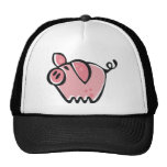 Little cartoon Pink Piggie Trucker Hats