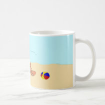 Little Cat At The Beach Coffee Mug