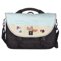 Little Cat At The Beach Computer Bag