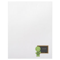 little chalkboard turtle customized letterhead