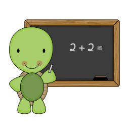 little chalkboard turtle magnet