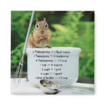 Little Chef Chipmunk Measurement Equivalents Refrigerator Magnet